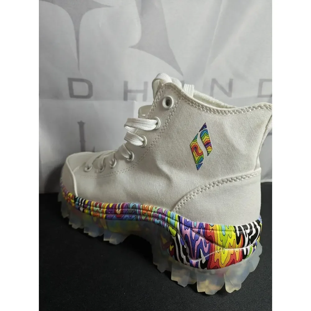 SKECHERS X JEN STARK Women's 6 / 36 Hi - Ryze Platform White Multicolor Sneakers